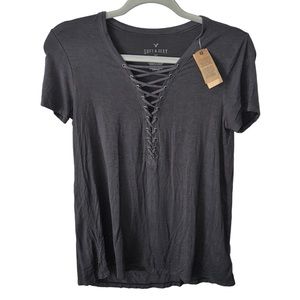 NEW Gray American Eagle Outfitters Top Women’s Size Small Soft & Sexy Collection